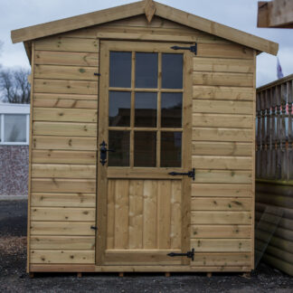 This image shows a Georgian Apex Garden Shed