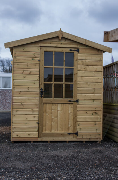 This image shows a Georgian Apex Garden Shed