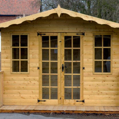 This is a picture of a Georgian Summerhouse with a veranda
