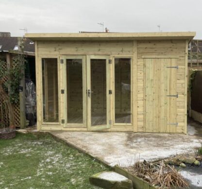 This image shows a Pent roof Charlotte Combi