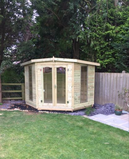 This photo shows a Charlotte Corner Summerhouse