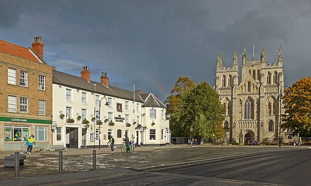 Selby high street and Abbey