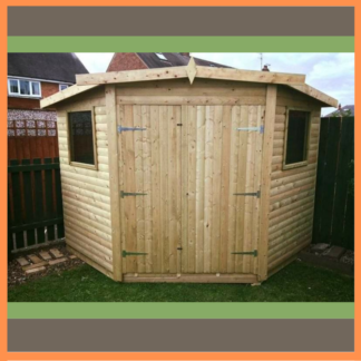 This is an image of a Corner Shed